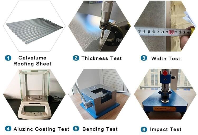 Dx51d+AZ Alu-Zinc Corrugated Steel Roofing Sheet test Dx51d+AZ Alu-Zinc Corrugated Steel Roofing Sheet test