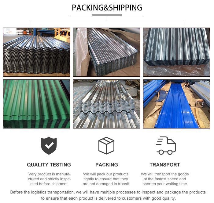 Dx51d+AZ Alu-Zinc Corrugated Steel Roofing Sheet Dx51d+AZ Alu-Zinc Corrugated Steel Roofing Sheet