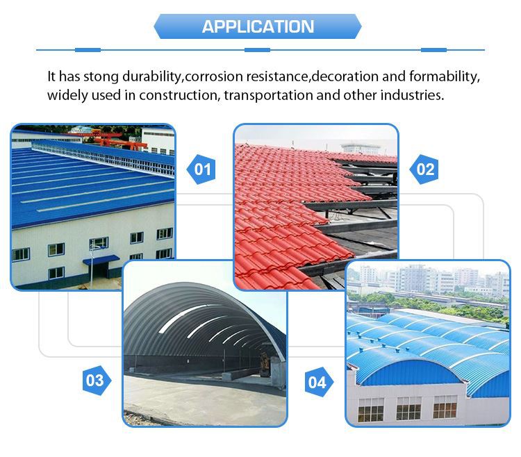 Prepainted Aluzinc Roofing Sheet application